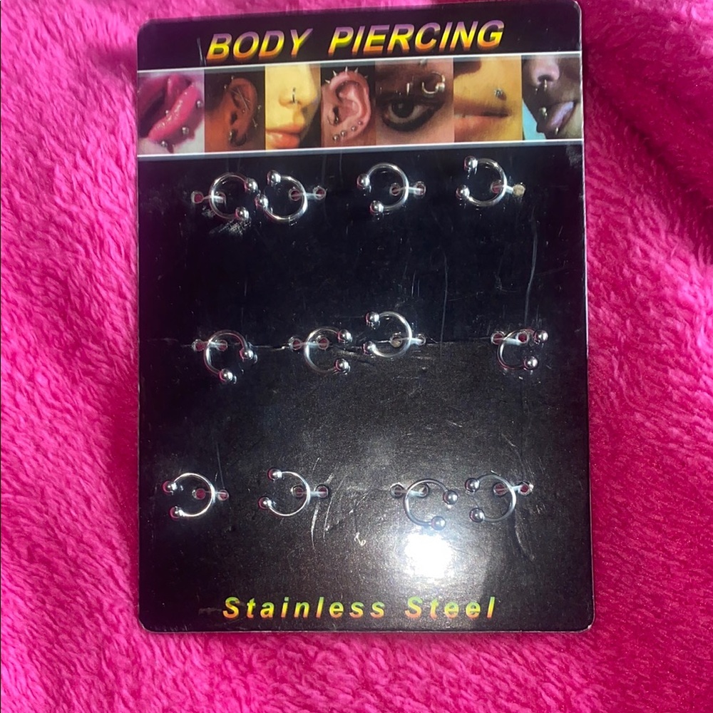 Stainless Steel Body Piercing Set